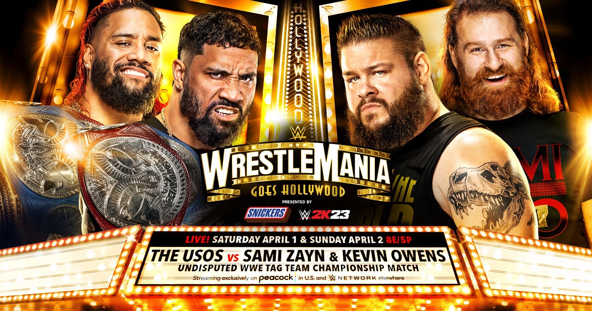 WrestleMania 39 The Usos Sami Zayn Kevin Owens