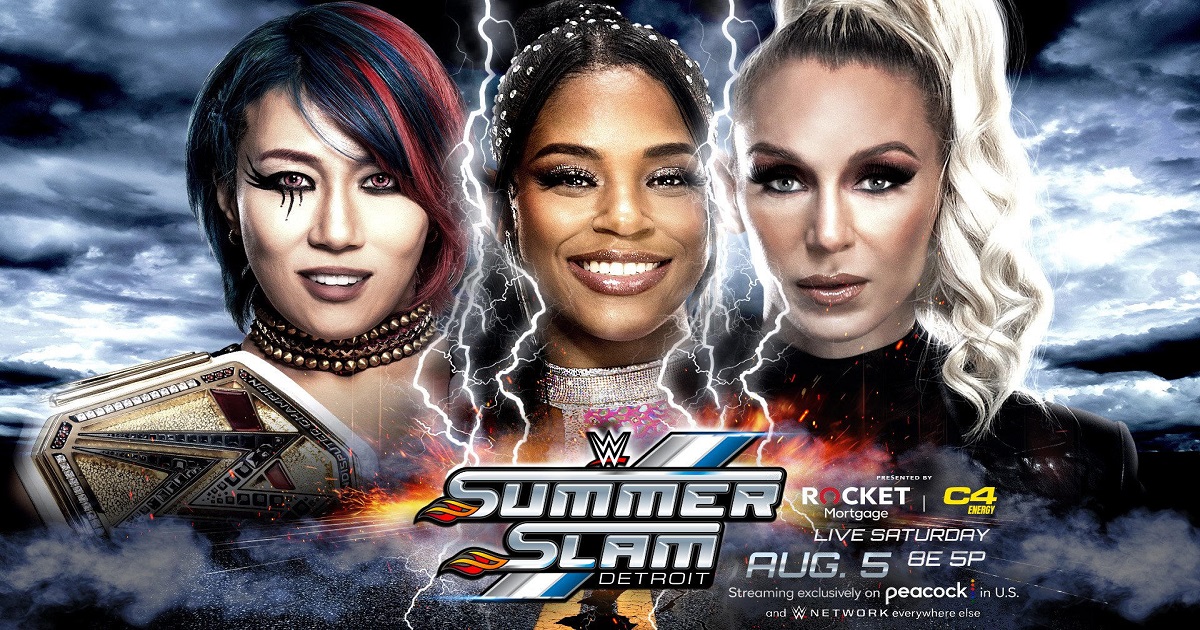 SummerSlam 2023 Asuka Bianca Belair Charlotte Flair