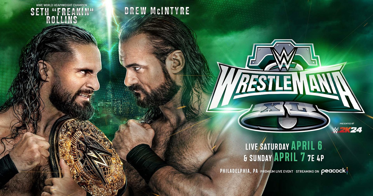 Seth Rollins Drew McIntyre WrestleMania 40