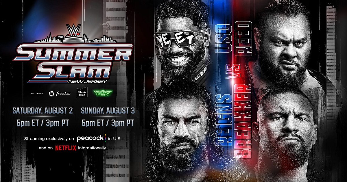 SummerSlam 2025 Roman Reigns Jey Uso Bronson Reed Bron Breakker