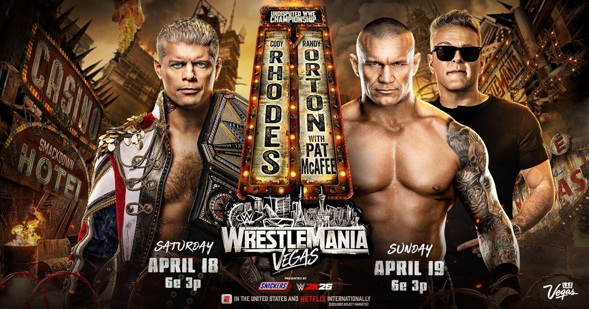 WrestleMania 42 Cody Rhodes Randy Orton Pat McAfee