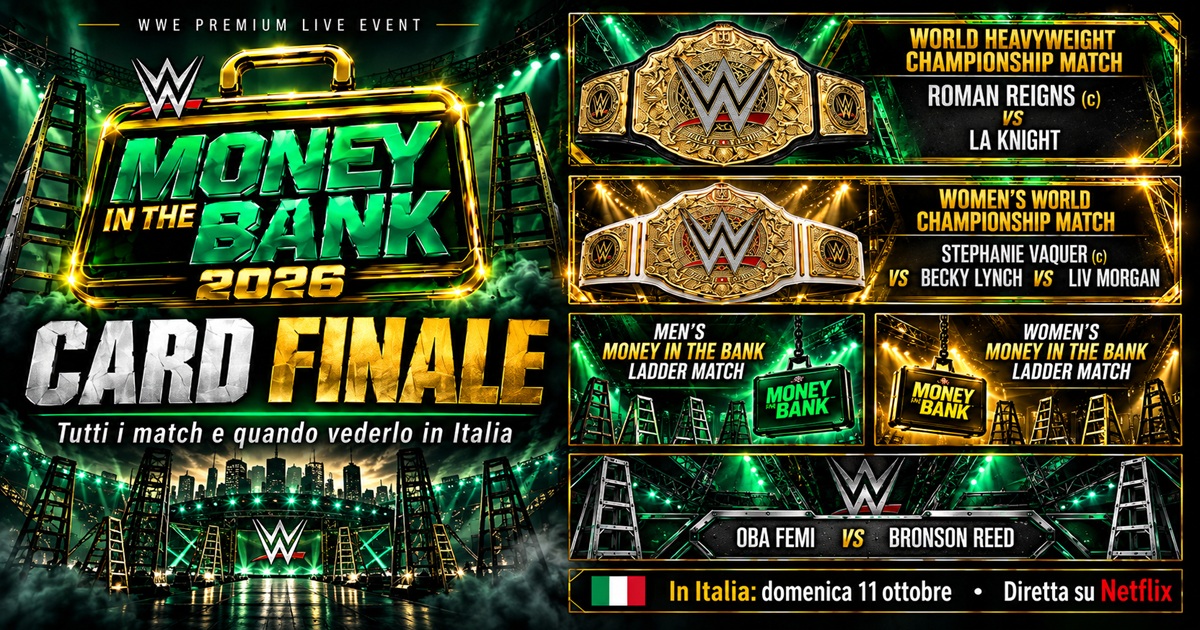 Money in the Bank 2026 card finale