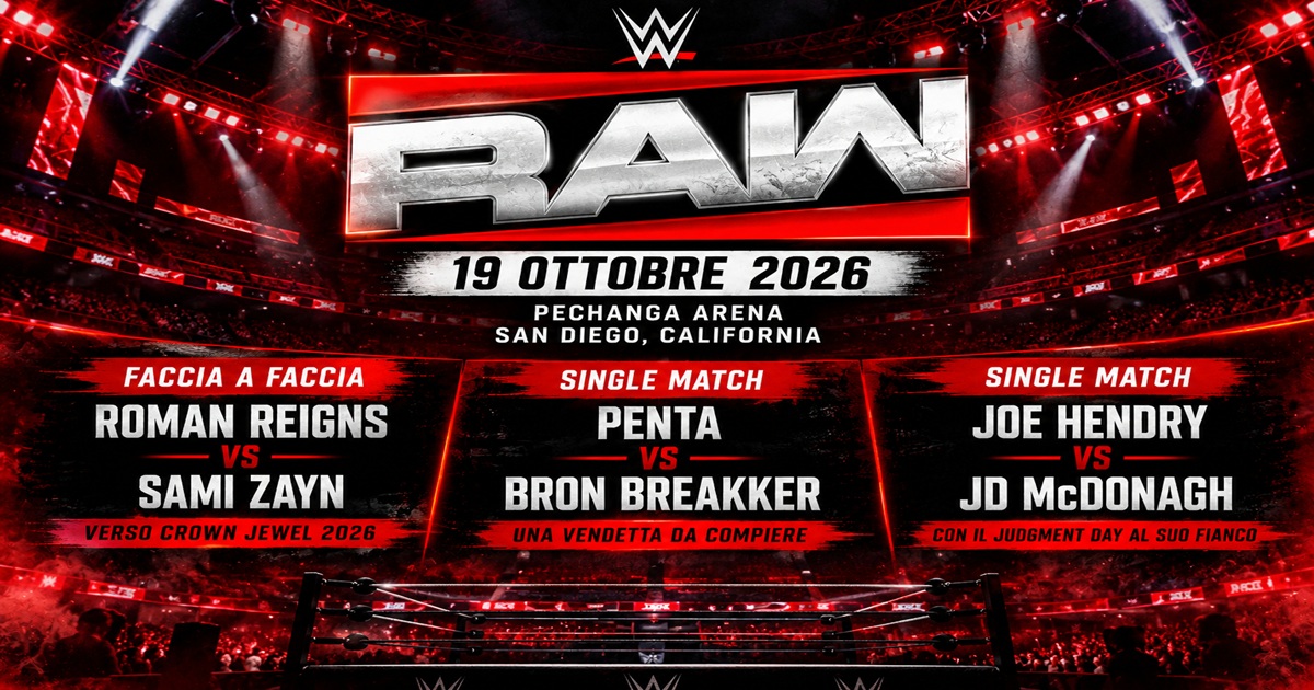 RAW 19 ottobre