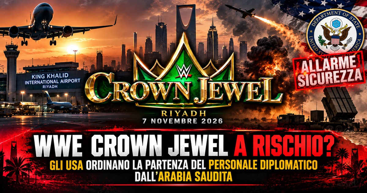 WWE Crown Jewel allarme sicurezza